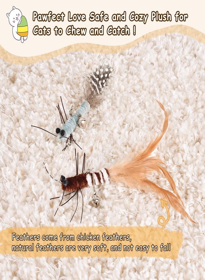 ORSDA Cat Toys, Cat Feather Toy for Indoor Cats, Replacement Teaser, Interative for Cats with Bell, Kitten Toys - Image 2